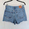 Anine Bing Gina Denim Mini Shorts Womens 27 Blue High-rise Hot