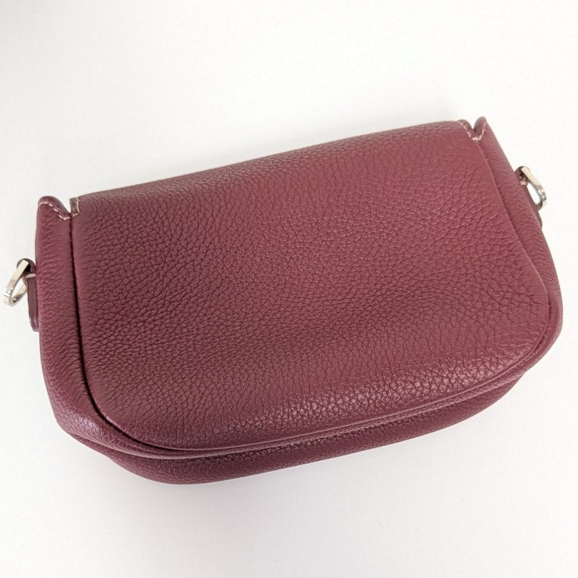 Loro Piana Wine/Burgundy 100% Lambskin Leather Small Bag