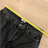 Agolde Nico Black High Rise Slim Fit Cotton Blend Button Skinny Jeans, size 32