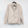 Zara Oversized Boucle Bomber Full Zip Long Sleeve Jacket, size M-L