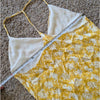 Rag & Bone T-back Floral-print Slip Midi Dress In Yellow, size 6