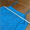 NWT Vitamin A Blue Linen Crepe Jade Mini Swim Cover Up Dress, size XL