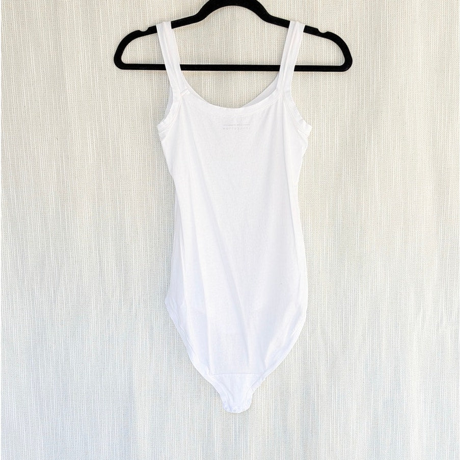 United Colors of Benetton Super Stretch Cotton Bodysuit Womens XS/S White NWOT
