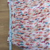 LAIA Floral Pleated Midi Skirt Women's XS Multi Lace Elastic Waist A-line