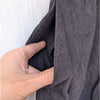 Suzie Kondi Kyria Skirt Womens L Black Pleated Cotton-Corduroy A-line Midi