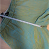 Seventy Pants Womens IT42/S Blue/Green Striped Cotton/Silk Mid-rise Ankle NWT