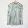 Rails Spencer Silk Blouse Shirt Womens L Green Striped Long Sleeve NWT