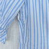 L'Academie Belize Mini Dress Womens XS Sky Striped Cotton Button Front Shirt