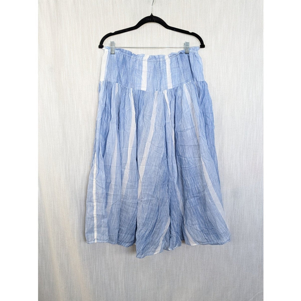 J.Crew x Maryam Nassir Zadeh Blue White Striped Midi Skirt XS