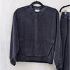 Carhartt WIP 2PC Silverton Velour Set: Sweatshirt Sweat Pants, in Black sz XS/S