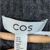 COS Charcoal Striped Alpaca Wool Blend Crewneck Long Sleeve Relaxed Sweater XS