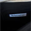 Reformation Liene Black High-rise A-line Mini Skort Skirt, size XL