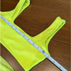 Montce Citron Micro Rib Allie Bikini Top, size S