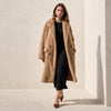 J.Crew Relaxed Tan Teddy Topcoat in Sherpa Blend BW157, Size XS