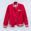 Superdry Red Classic Varsity Baseball Logo Sportwear Jacket, size 4
