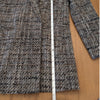 Massimo Dutti Wool Blend Blazer 6081/681/802 Womens 8 Gray/Brown Textured Weave