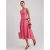 NWOT Reformation Moya Linen Top and Skirt Two-Piece Set Pink, Size 4