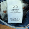 MOTHER The Tripper Flood High Rise Ankle Straight Jeans Sixth Sense 25