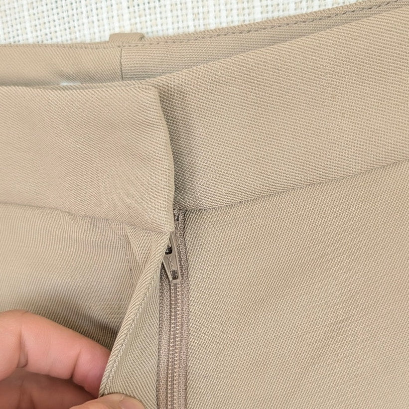 Anine Bing Trent Short Womens 6 Fawn Brown Linen/Viscose Tailored High-rise NWT
