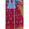 Ulla Johnson 2017 Milena Patchwork Cotton/Linen V-neck Midi Dress, size 6