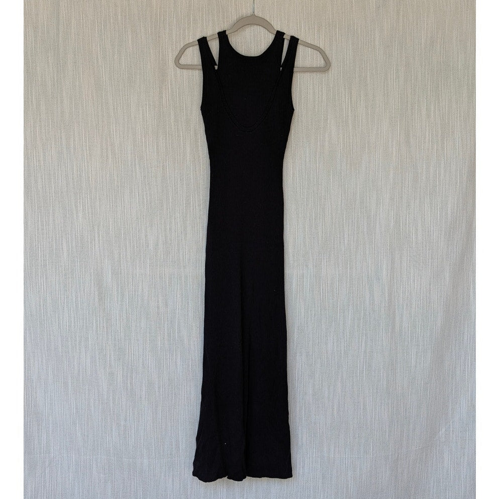Favorite Daughter The Gemini Dress Womens XS Cashmere Blend Sleeveless Midi Maxi
