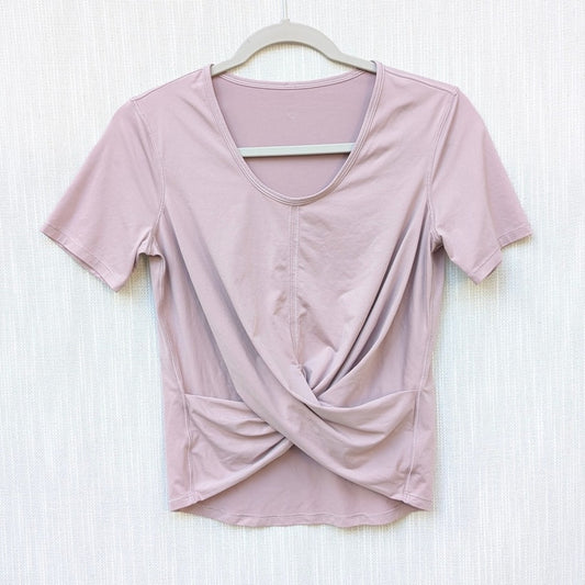 Lululemon W3CS6S Do the Daily Twist Front Short Sleeve Top in Smoky Blush
