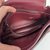 Loro Piana Wine/Burgundy 100% Lambskin Leather Small Bag