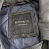 Barneys Men's Originals Black Leather Moto Biker Full Zip Jacket, size M