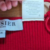 Musier Paris Guapa Delos Red Chain Strap Ribbed Top Size FR 36 US 4