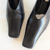 Jil Sander Tripon Pumps Womens EU 39.5/ US 9.5 Leather Court Square Toe Slip On