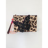 NWT Sophia Webster Flossy Leopard Fuchsia butterfly clutch