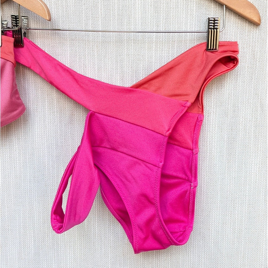 Agent Provocateur Teri Cutout Colorblock Bikini Set Womens 5/US 10 Top & Bottom