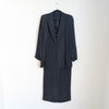 Yasemin Ozeri 2PC Set Black Flowy Double-breasted Blazer M Dress Pants S