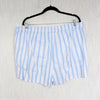 J.Crew Linen-viscose Blend Mini Short in Stripe BZ997 Womens 2XL Blue White