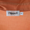 Filippa K Drapey Orange Classic Button Down Blouse Shirt, size M