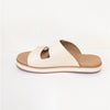 Nisolo Ella Flatform Slide Sandals Womens 11 Tan Bone Leather Slip On Straps EVA