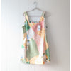 NWT Desigual Peton Floral Patch Print Sleeveless Slim Mini Dress, size L