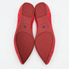 Rothy's The Point Red Botanicamo Pointed Flats Size 7.5