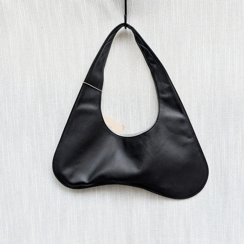 BAOBAB Miko Mini Bag Womens XS Black Sparkle Two-Tone Sides Leather Shoulder NWT