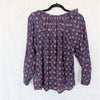 Xirena Rylei Top X18562 Women's M Silk Floral Print Long Sleeve Relaxed Blouse