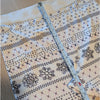 SKIMS Logo Plush Pointelle Legging Womens L Cream Fair Isle High-rise Slim Ankle