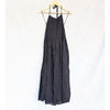 NWT AllSaints Iris Black Cotton Poplin Sleeveless Halter Neck Midi Dress, size 4