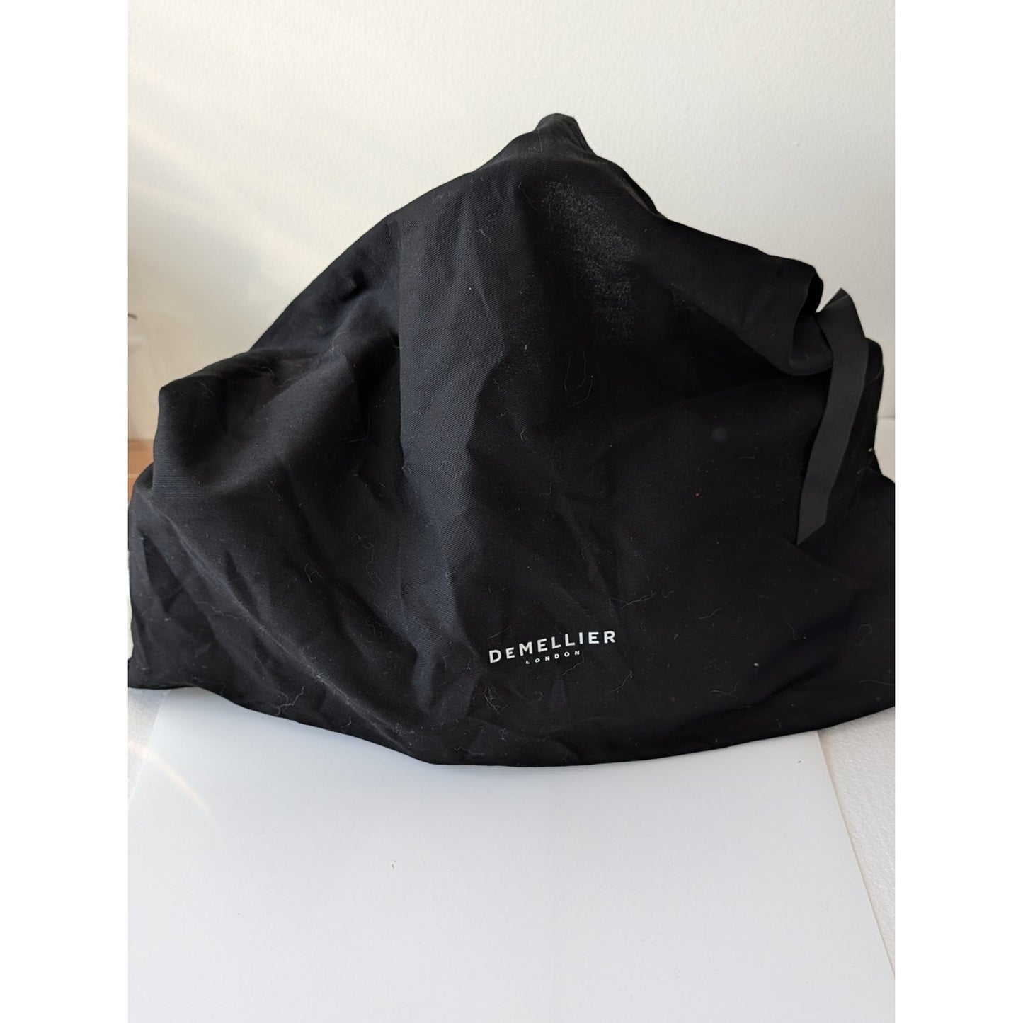 DeMellier Black Leather Satchel Tote with Gold Hardware