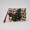 NWT Sophia Webster Flossy Leopard Fuchsia butterfly clutch