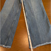 Reformation Natoma Blue Denim Distressed High-rise Straight Leg Jeans, size 25