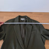 Vince Blazer Womens 8 Green Textured Relaxed Single-breasted Long Sleeve