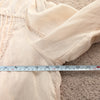 NWOT MOS The Label Ivory Meadow Blouse Button Linen Blend Long Sleeve Top, size US 6