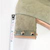 Valentino Garavani Rockstud Bootie Womens EU40/US 10 Green Khaki Suede Ankle