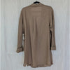 Nordstrom Oversized Cover-Up Shirt Dress Womens M Olive Covert Long Sleeve NWT