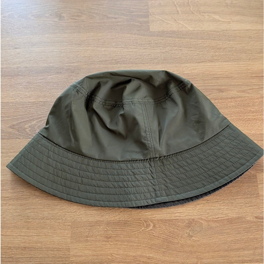 Anine Bing Demi Bucket Hat Womens XS/S Dark Green Nylon Logo